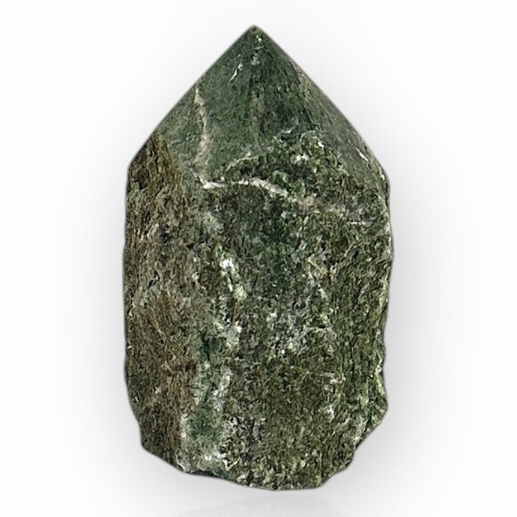 Jade Gemstone Rough Base Polished Generator Point Green Crystal Home Decor (Y) - Picture 1 of 16